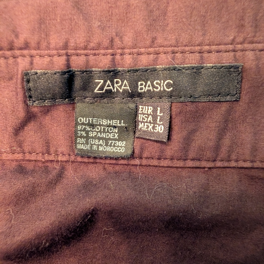 Zara Basic Brown "Wrap" Dress - Large